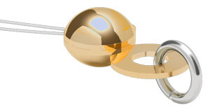 bead tip with closed loop attached to jump ring